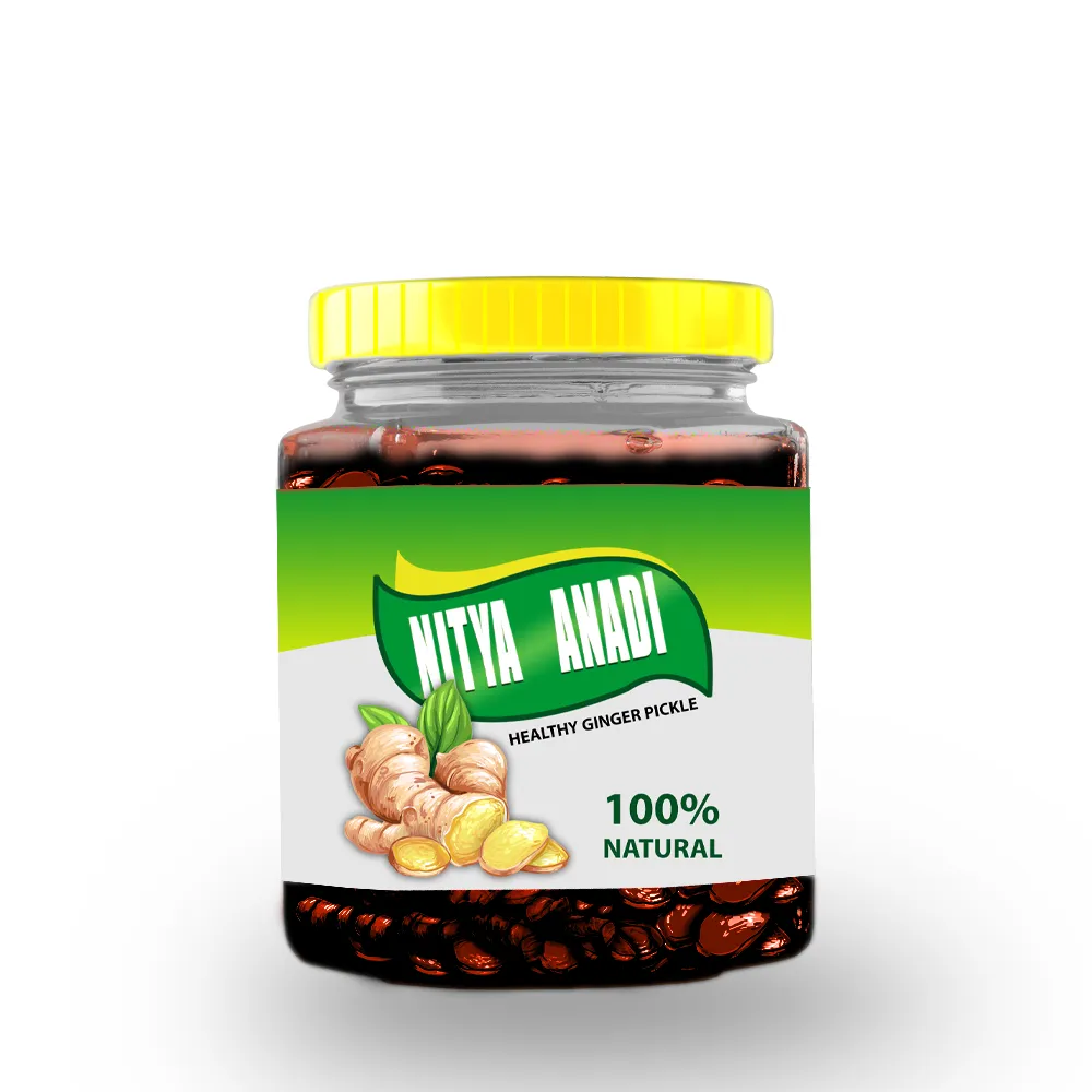 healthy ginger pickle front